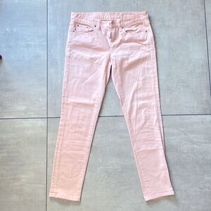 J Crew Toothpick Ankle Jeans in size 27 (size 2/4) Pink/Blush